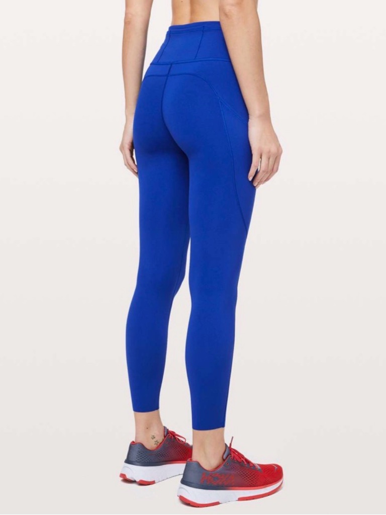 Lululemon Fast & Free 7/8 Tight Ii *Non-Reflective Nulux 25" Jet Stream